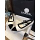 Chanel Sheepskin Pointed Toe Lace-Up Flats: Elegant Style, Leg-Lengthening!