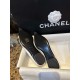 Chanel Sheepskin Pointed Toe Lace-Up Flats: Elegant Style, Leg-Lengthening!