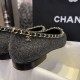 Chanel Chain Tweed Flats