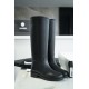 Chanel 22b Diamond-patterned Knight Boots: Crafted from Genuine Calfskin