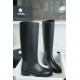 Chanel 22b Diamond-patterned Knight Boots: Crafted from Genuine Calfskin