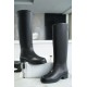 Chanel 22b Diamond-patterned Knight Boots: Crafted from Genuine Calfskin