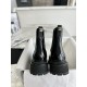 Chanel 22a Chelsea Short Boots: Crafted from Imported Patent Leather, with Approximately 4cm Heel Height