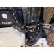 Chanel Martin Boots: The Patent Leather Toe Instantly Adds Refinement to the Overall Look. 