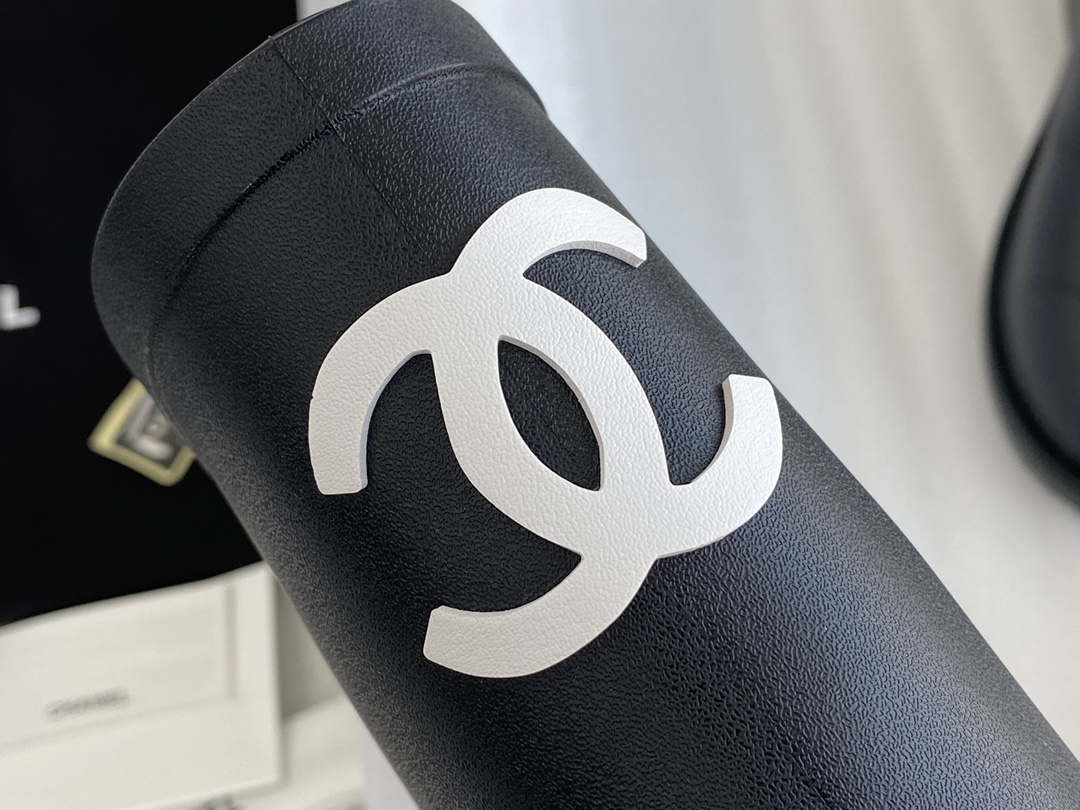 Chanel 22k Vintage Mid-Calf Rain Boots