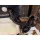 Chanel  Glossy Crinkled Calfskin Diamond-Patterned Martin Boots: Featuring Classic Leather with Chain Logo, Exquisitely Embroidered Toes, and a Combination of Diamond Patterns and Glossy Crinkled Calfskin