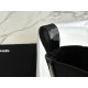 Chanel 22c Platform Chunky Sole Patent Leather Slip-On Short Boots,Ultra-Soft and Glossy Black Patent Leather