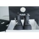 Chanel 23a Black Double C Full Logo Short Rain Boots: Made with Environmentally Friendly Lightweight Rubber Imported from Italy, Inner Fabric Lining Provides Softness, Giving a Feeling of Walking on Clouds. The Displaced Distribution of Logos Instantly El