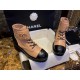 Chanel Apricot Sheepskin Diamond-Patterned Martin Boots