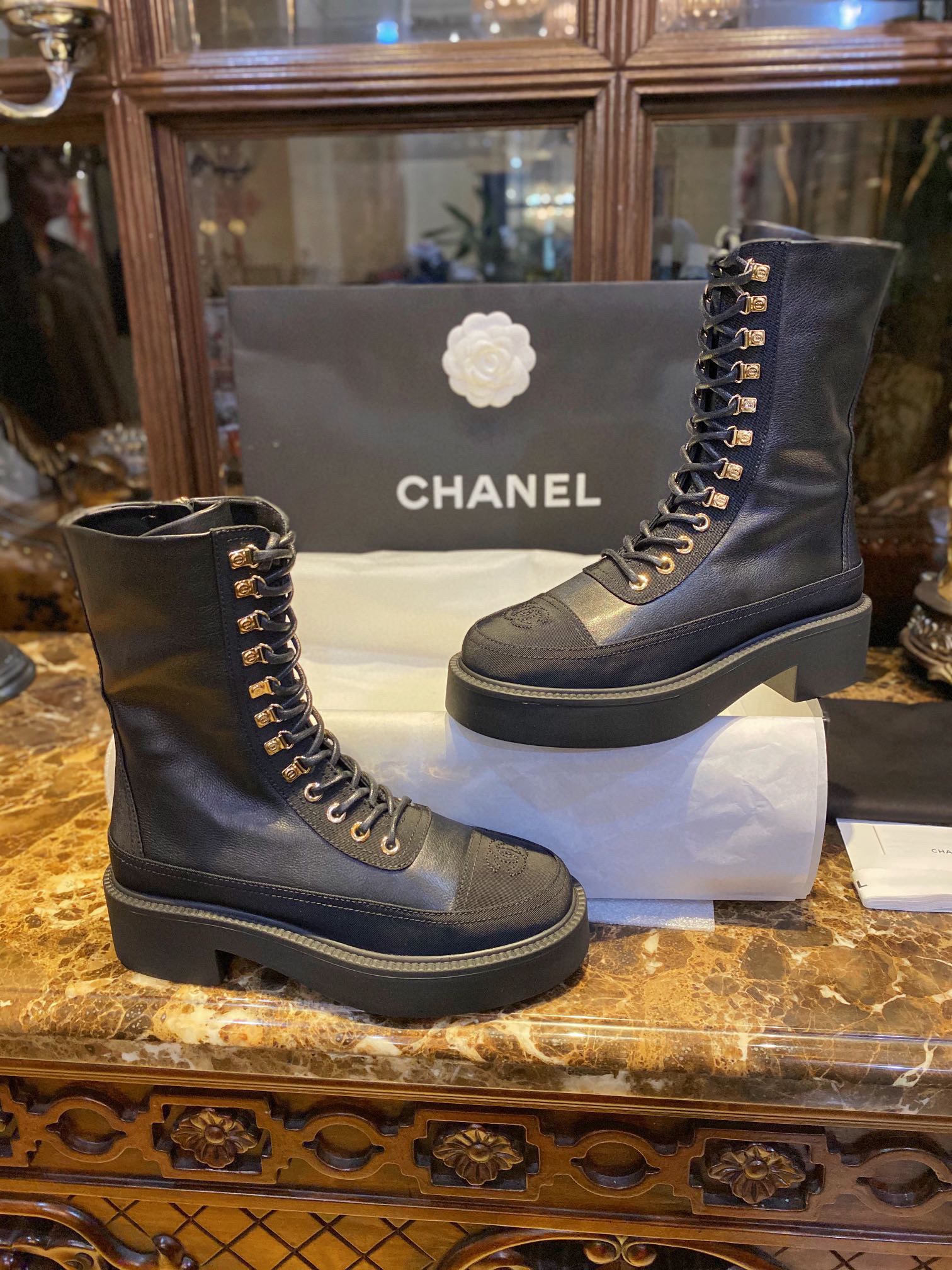 Chanel  Martin Boots Crafted from Calfskin