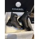 Chanel  23a  Sheepskin Letter Moto Boots