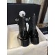 Chanel  23a  Sheepskin Letter Moto Boots