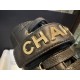 Chanel  23a  Sheepskin Letter Moto Boots