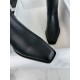 Chanel  23s Square-Toe Knight Boots: Crafted from imported cowhide with fine pores