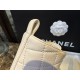 Chanel  23a Black and White Sheepskin Letter Moto Boots