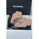 Chanel  Apricot Sheepskin Diamond Martin Boot