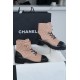 Chanel  Apricot Sheepskin Diamond Martin Boot