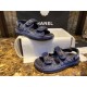 Chanel  Denim Blue Beach Sandals