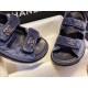 Chanel  Denim Blue Beach Sandals