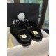 Chanel  23c Suede Velcro Sandals