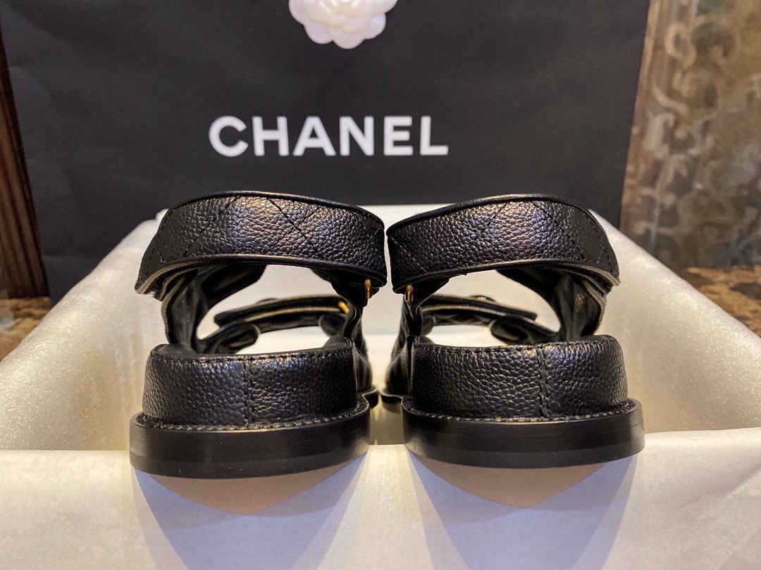 Chanel  Cowhide Dripping Glue Beach Sandals