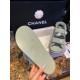 Chanel Green Suede Gold Coin Beach Sandals