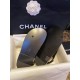 Chanel  Black Horsehair Magic Tape Sandals with Cozy Sheepskin Lining