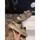 Chanel  Brown Horsehair Magic Tape Sandals - Cozy and Cute with Fluffy Texture