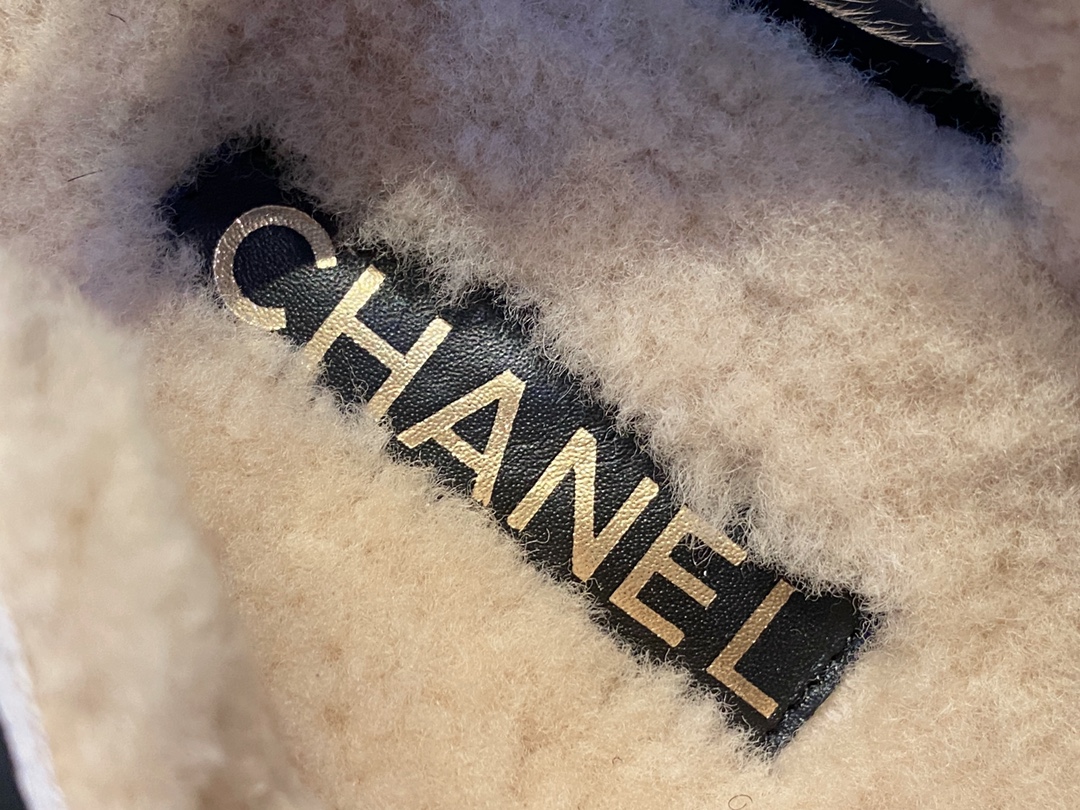 Chanel  Brown Horsehair Magic Tape Sandals - Cozy and Cute with Fluffy Texture