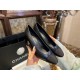 Chanel Chunky Heel Pumps - Black Sheepskin Edition