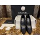 Chanel Chunky Heel Pumps - Black Sheepskin Edition