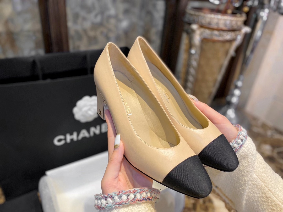 Chanel Chunky Heel Pumps