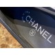 Chanel Black High Heel Chain Shoes 6cm Heel Height, Classic Logo and Heel Chain for Added Style