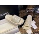 Chanel White Coco Mer Slides: Soft and Creamy On-Foot Sensation 