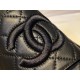 Chanel Classic Black Sheepskin Sandals: Luxurious Comfort with Diamond Pattern Detailing