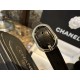 Chanel Premium Black Sheepskin Camellia Sandals