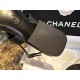 Chanel Premium Black Sheepskin Camellia Sandals