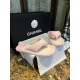 Chanel Pink Sheepskin Sponge Slides