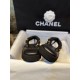 Chanel Classic Diamond Pattern Eco-Friendly Leather Slide Sandals