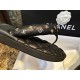 Chanel Classic Diamond Pattern Eco-Friendly Leather Slide Sandals