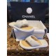 Chanel White Plush Flip Flops: Lightweight, Superior Comfort with Sheepskin-wrapped Footbed and Foam Outsole