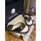 Chanel  Black Plush Flip Flops: Lightweight, Superior Comfort with Sheepskin-wrapped Footbed and Foam Outsole 