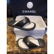 Chanel  Black Plush Flip Flops: Lightweight, Superior Comfort with Sheepskin-wrapped Footbed and Foam Outsole 