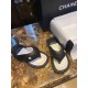 Chanel  Black Plush Flip Flops: Lightweight, Superior Comfort with Sheepskin-wrapped Footbed and Foam Outsole 