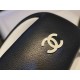 Chanel  Black Plush Flip Flops: Lightweight, Superior Comfort with Sheepskin-wrapped Footbed and Foam Outsole 