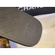 Chanel  Black Plush Flip Flops: Lightweight, Superior Comfort with Sheepskin-wrapped Footbed and Foam Outsole 