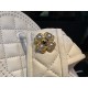 Chanel Pearl Button White Diamond Pattern Flip Flops: Pure, Romantic, and Refreshing with Delicate Sheepskin