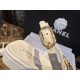 Chanel Eco-friendly White Sheepskin Sandals with Enamel Heart Copper Buckle