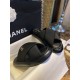 Chanel Crossed Strap Mule Sandals with Custom Elastic Knit Fabric and Imported Sheepskin Midsole