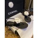 Chanel Camellia Sandals: Pure Water-Dyed Eco-Friendly Sheepskin with Camellia Decoration